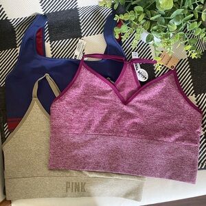 3 VS PINK Active Sports Bras XL